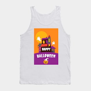 Scary Happy Halloween - Funny Tank Top